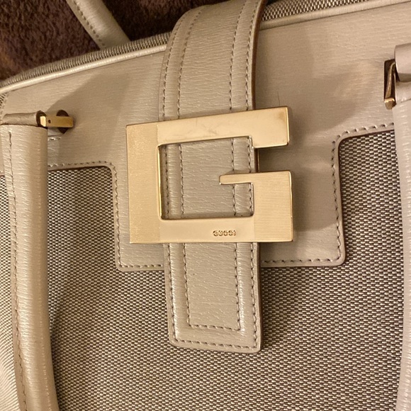 Gucci Logo Gray Top Handle Bag - Picture 2 of 12